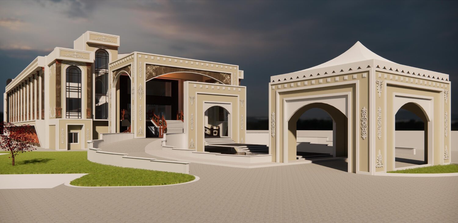 Ambarison Marriage Hall entrance arch view