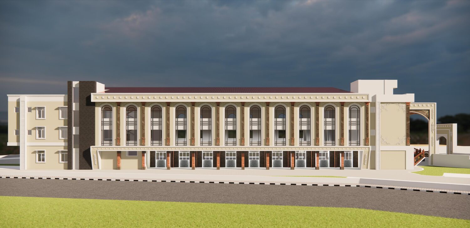 Ambarison Marriage Hall street elevation