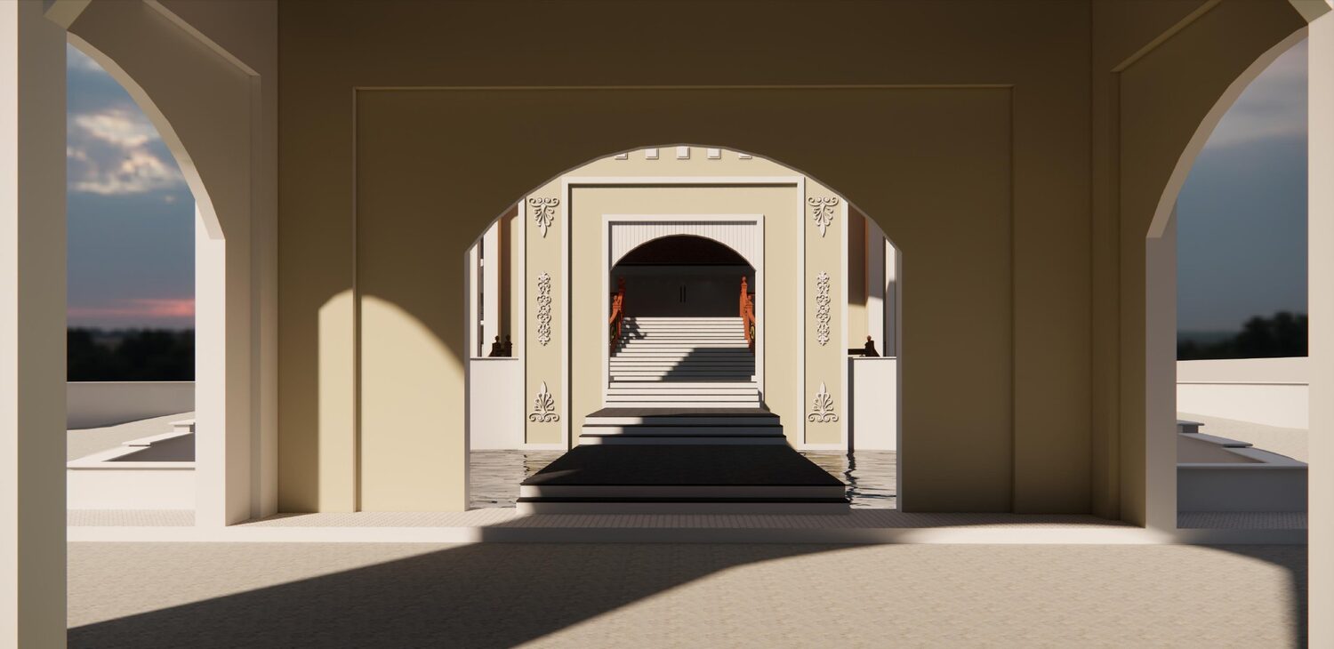 Ambarison Marriage Hall arched entry passage