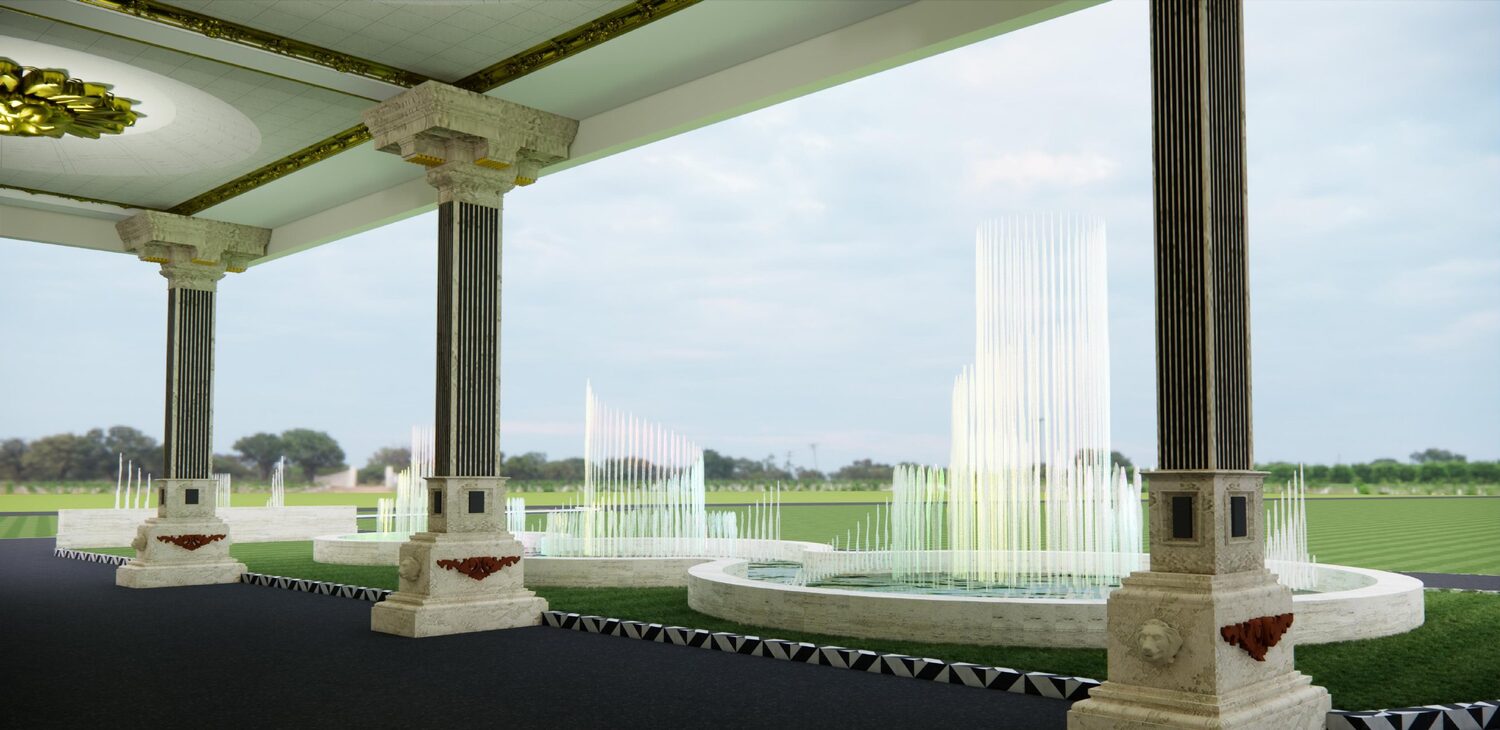 JS Mahal view from the mandapam